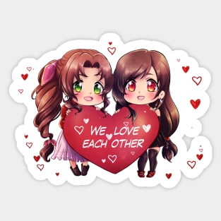 We love each other Sticker